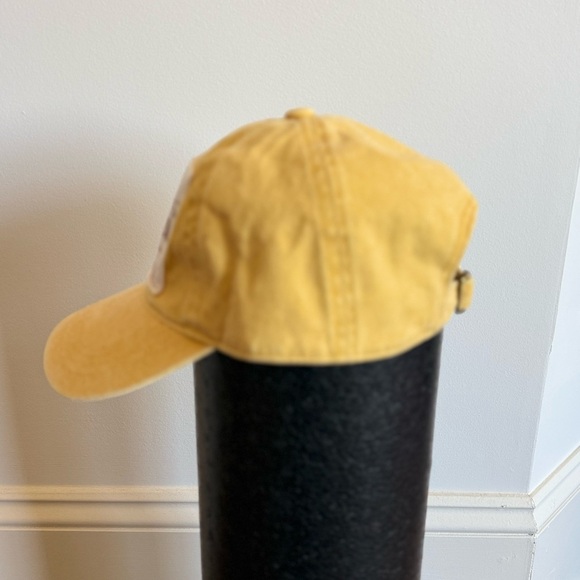 Yellow Cap with Inspirational Embroidery Mustard Thankful Patch Hat - Picture 6 of 10